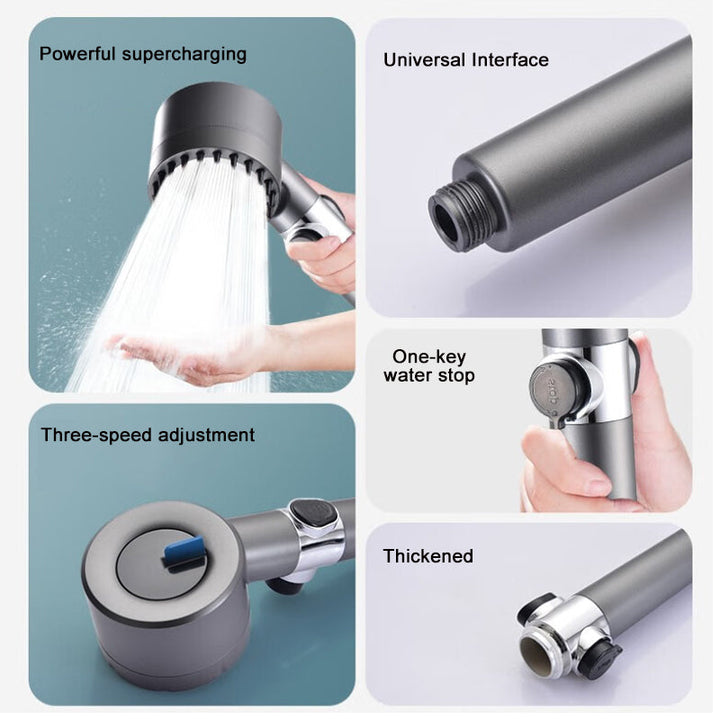 BowLift | PowerFlow™ High Pressure Showerhead | Powerful Showerhead for Maximum Water Pressure