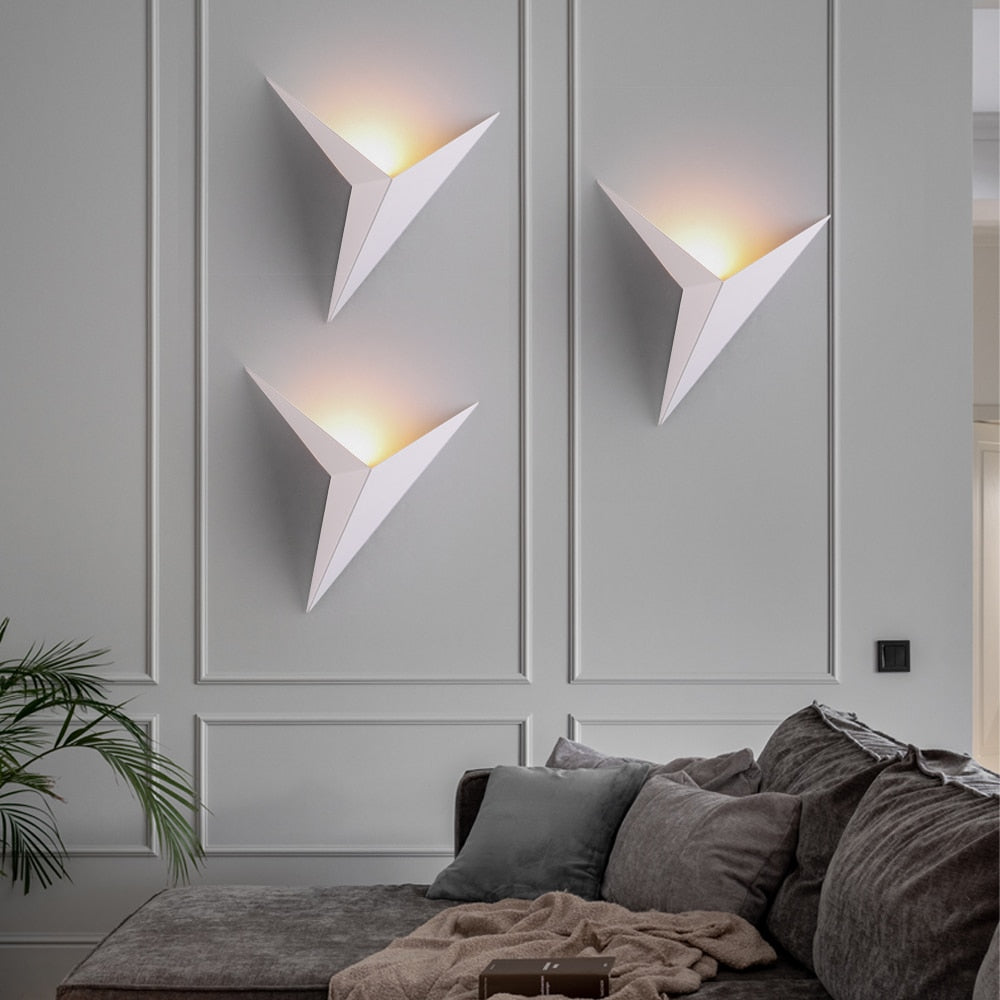BowLift | Triangular Wall Lamp – Minimalist Design