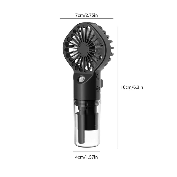 Handheld Mini Air Conditioner USB Rechargeable Portable Humidifier Mist Cooler Cooling Spray Humidifier Fan for Home/Office/Dorm | Bowlift