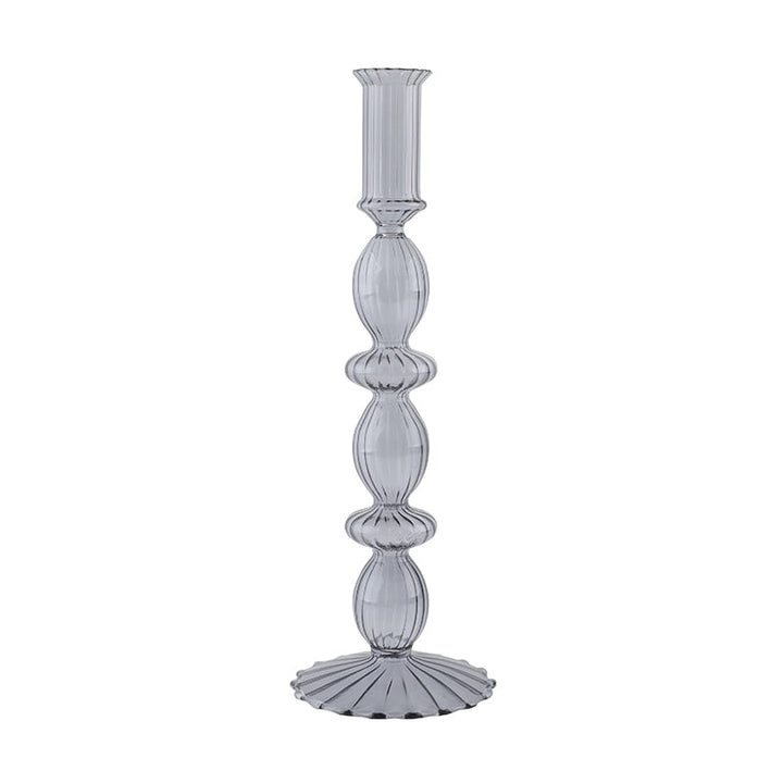 Ribbed Glass Candleholders - Pastel | Bowlift