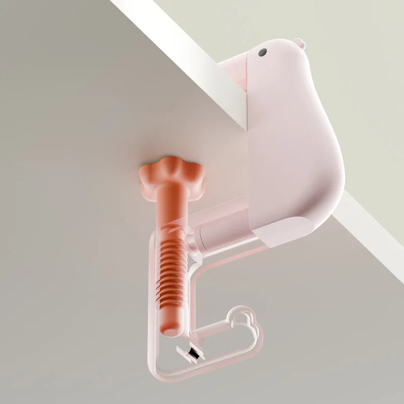 Hanging Duck Under Desk Hooks | Bowlift