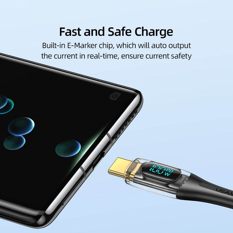 BowLift | Turbo Connect Led Display Fast Phone Charging Cable