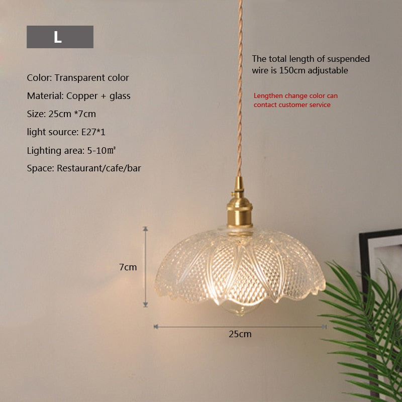 BowLift | Nordic Brilliance Transparent Glass Pendant Lamp