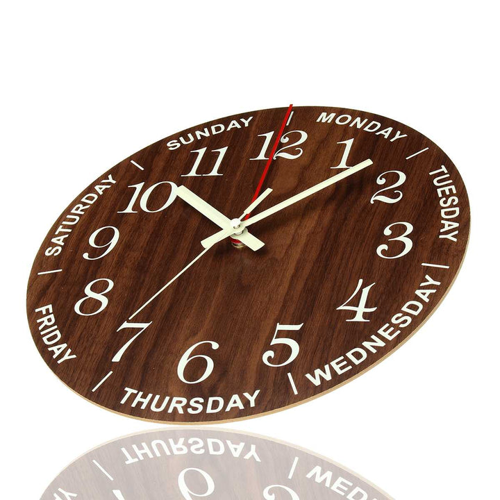 BowLift | Nordic Luminous Wood Silent Wall Clock
