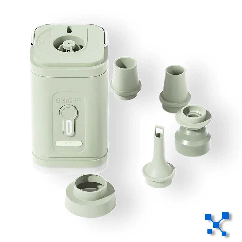 Mini air pump USB-C with 5 nozzles – 200 L/min | Bowlift
