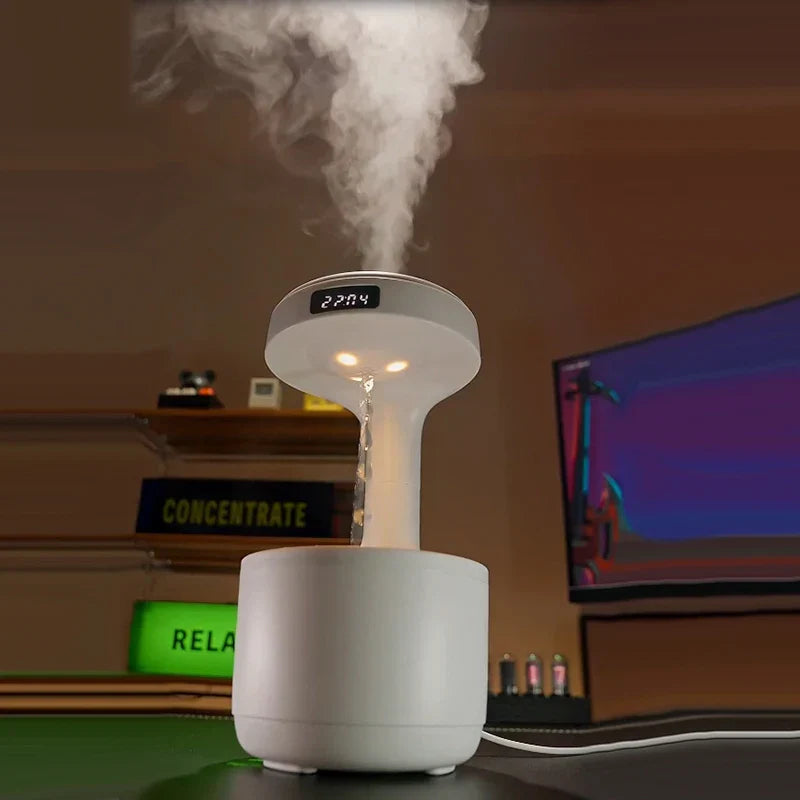 BowLift | Anti-Gravity Water Droplet Air Humidifier Night Lamp