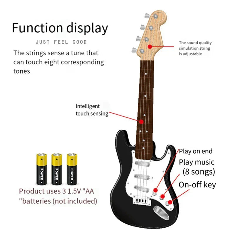 BowLift | 4-String E-Guitar Toy for Children - Portable Musical Instrument, Perfect Gift for Young Musicians