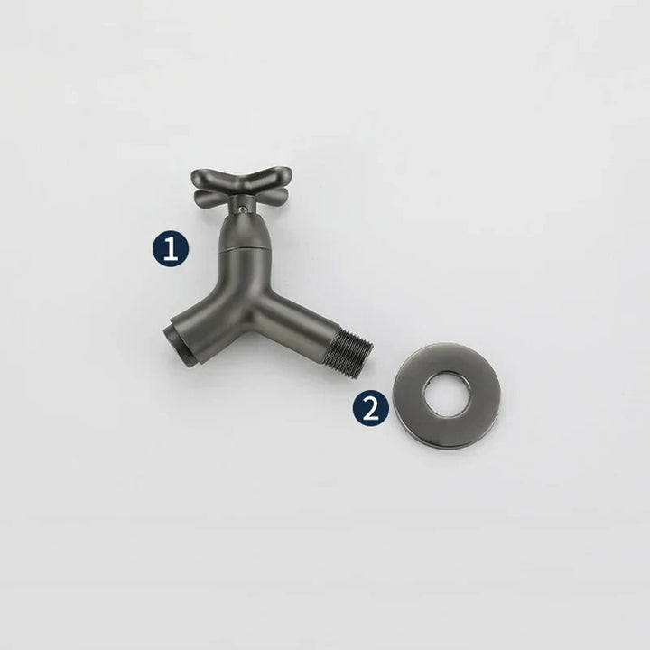 BowLift | BrassFlow – Wall-Mounted Cold Water Tap in Solid Brass