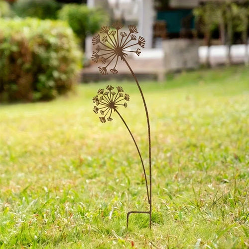 BowLift | Florandis Metal Garden Stake Flower | Decorative Stake for Balcony, Bed & Plant Pot | Weatherproof & Detailed
