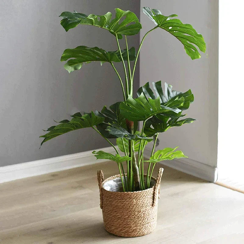 BowLift | Nordic Extra Large Straw Flower Pot Seaweed Storage Basket Potted Green Plant Flower Basket Hand Woven Floor Indoor Flower Pot