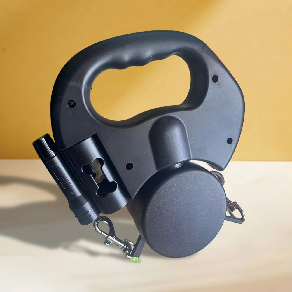 BowLift | Retractable Dual Dog Leash with 360° Swivel and LED Safety Light for Walking Two Dogs