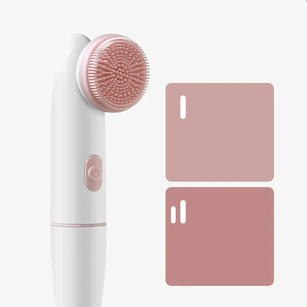 BowLift | Skinvora 2-in-1 Facial Cleansing Device Silicone | Deep Cleansing & Massage | Waterproof & Skin-Friendly | 15.8 × 4.7 × 2.7 cm