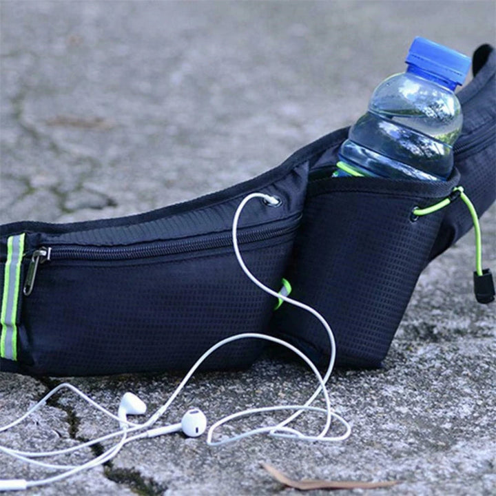BowLift | RunEase Hydration Running Belt – Waterproof Waist Pack with Bottle Holder & Storage Pockets
