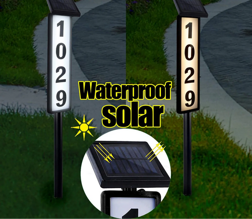 BowLift | Solar Address Sign Light
