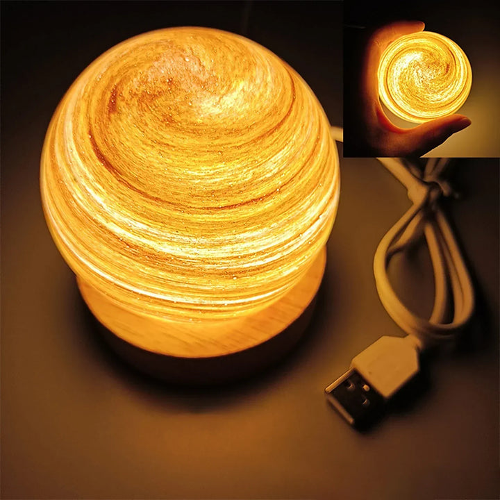 KosmosGlow - 3D Crystal Planets Night Lamp | Bowlift