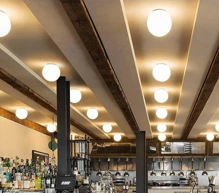 BowLift | GlaciaLuxe – Minimalist Wall Lamp with Glass Stone Design