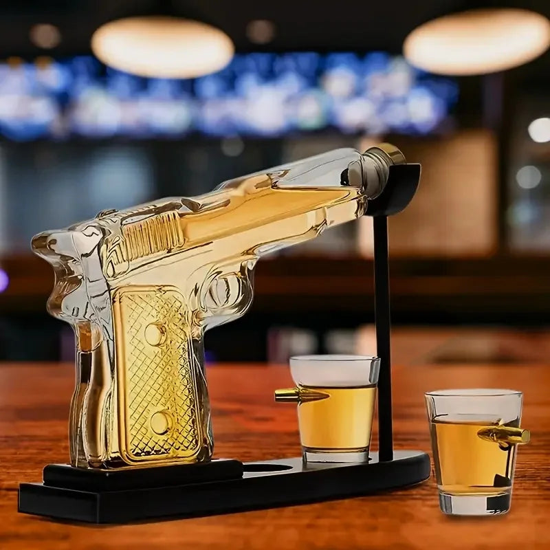 BowLift | Gun Shape Bullet Glass Decanter Set