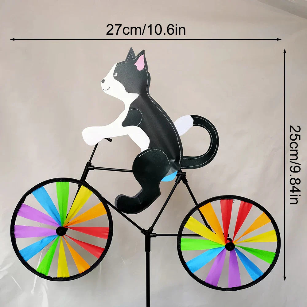 BowLift | Rainbow Bicycle Cat Garden Decor