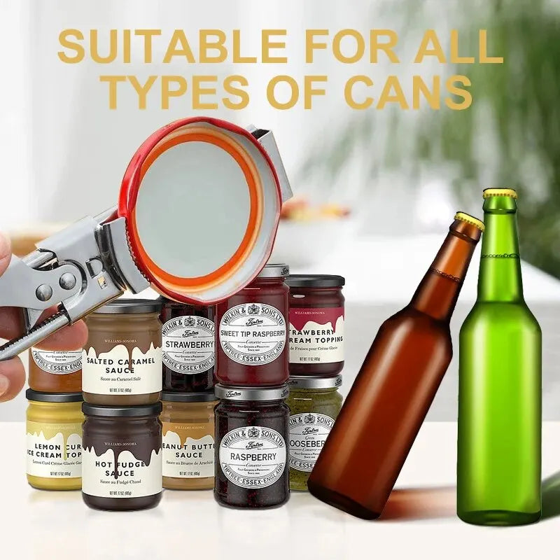 BowLift | Adjustable Stainless Steel Bottle Opener | Non-Slip Bottle Opener | New Kitchen Gadget