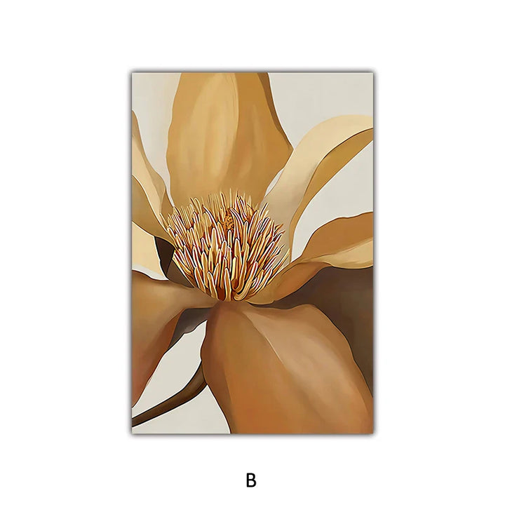 Big Abstract Floral Wall Art Fine Art Canvas Prints Modern Botany Pictures For Living Room Dining Room Bedroom Art Decor | Bowlift