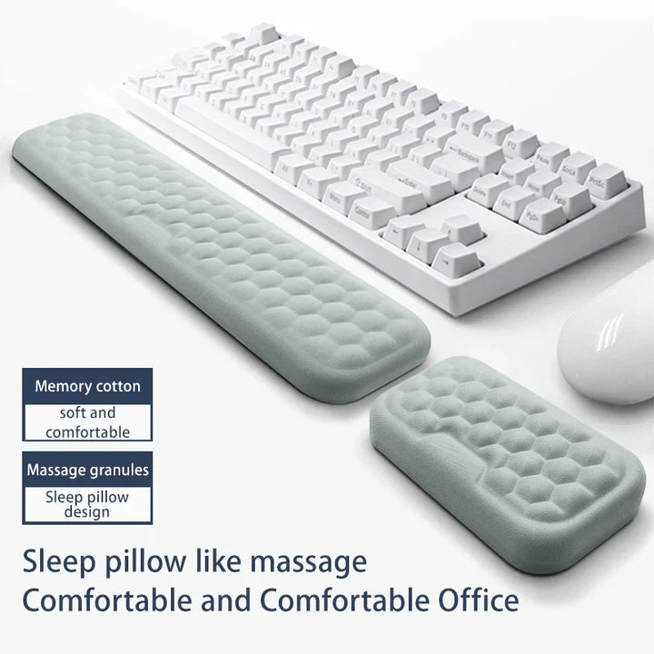 BowLift | SilentaPad Wrist Rest | Ergonomic Mouse Pad with Memory Foam & Massage Area | For PC, Laptop & Gaming