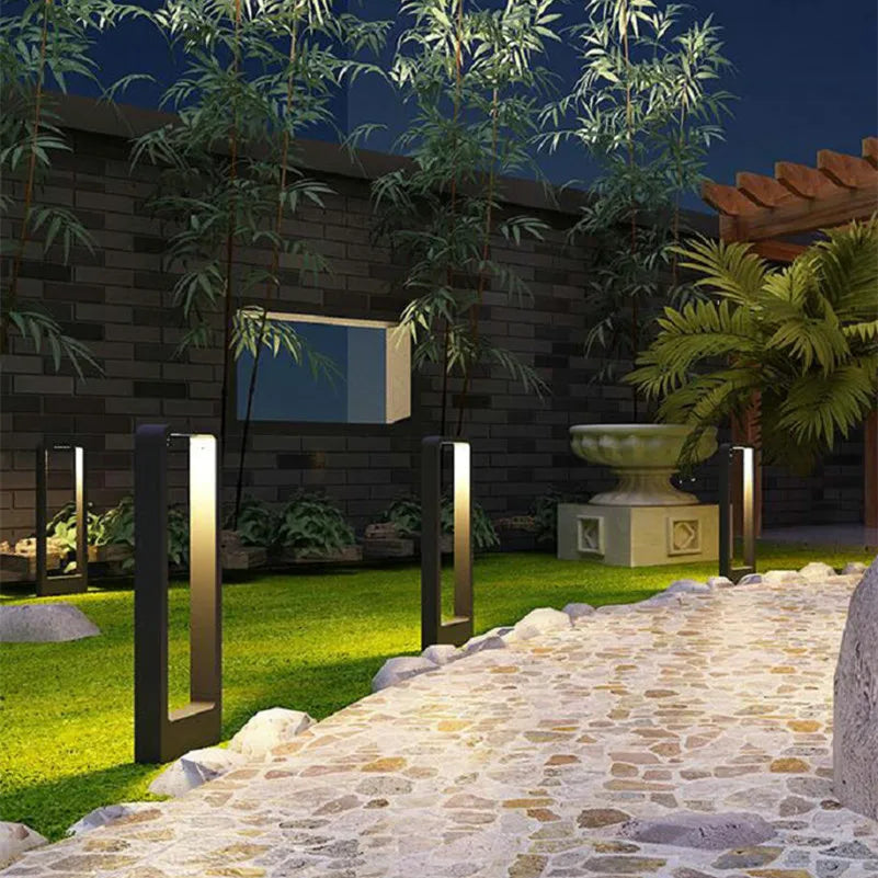 BowLift | 15W LED garden light: aluminum post lamp for outdoor courtyard, villa landscape lighting