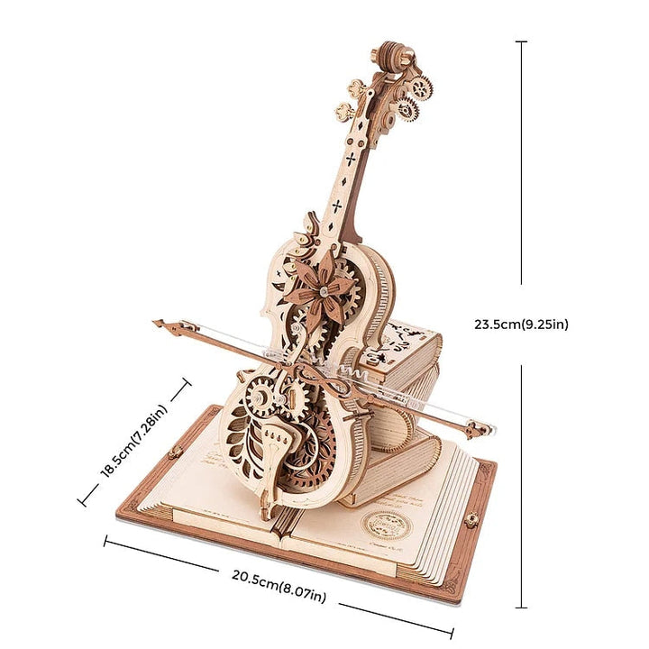 BowLift | 3D Magical Mechanical Wooden Cello Puzzle