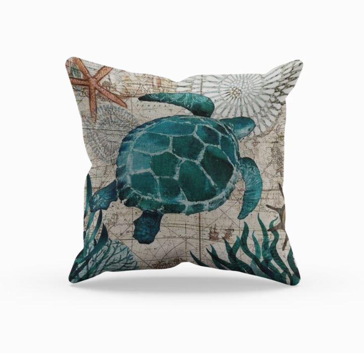 BowLift | Cushion with Sea Life Motif for Decoration