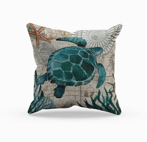 BowLift | Cushion with Sea Life Motif for Decoration