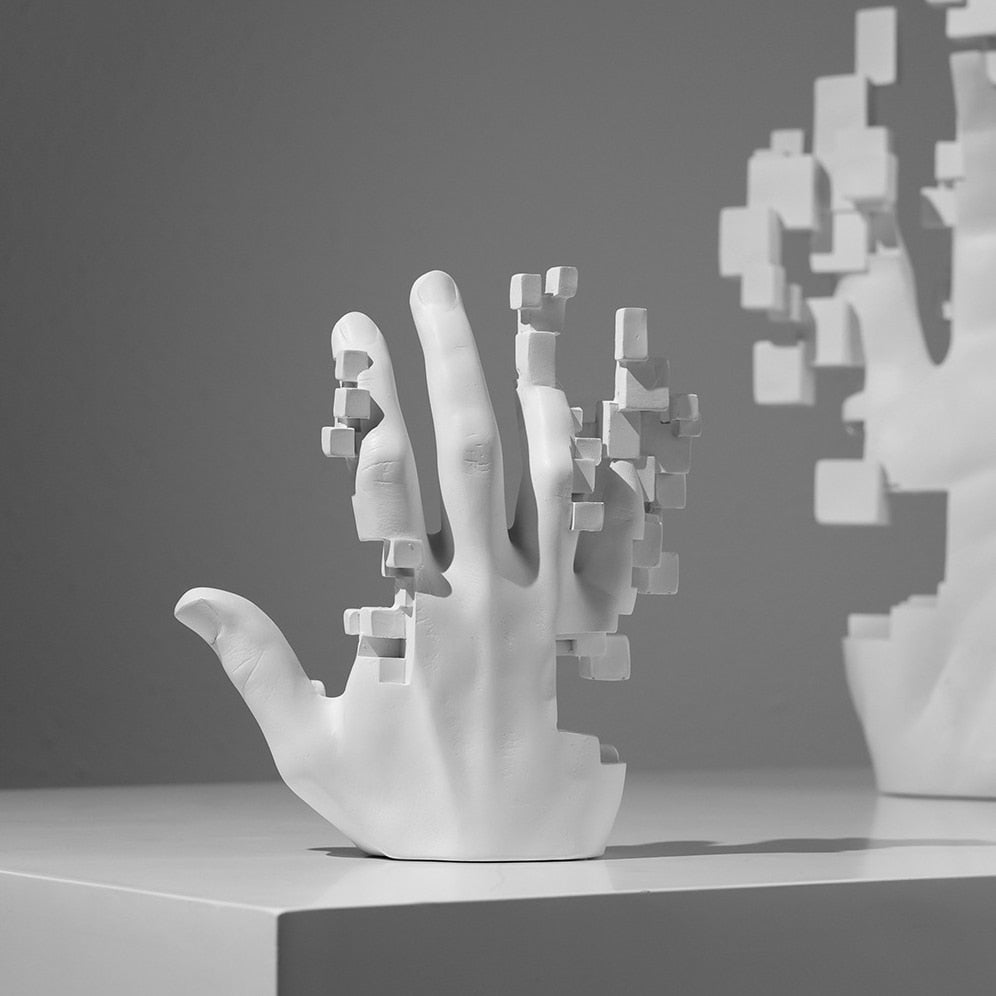 Modern Artful Touches Hand Statue Decor | Bowlift