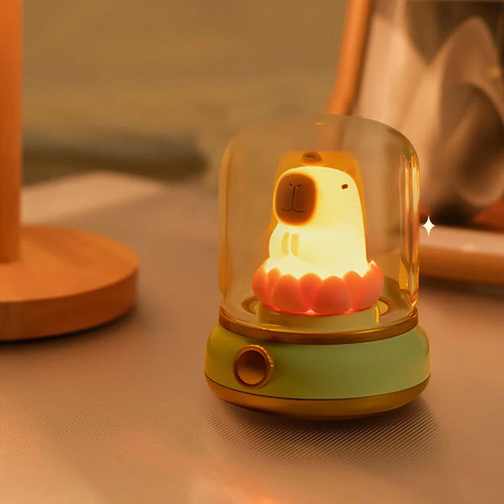 BowLift | LumiFlame LED Night Light | Retro Oil Design | USB Rechargeable | Warm Mood Light