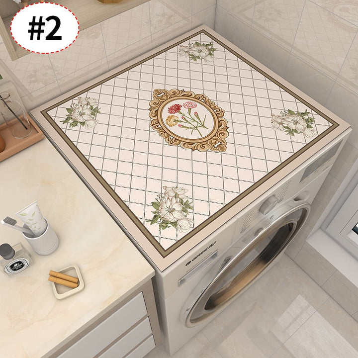 BowLift | Retro Floral Washing Machine Cover Drainer Mat