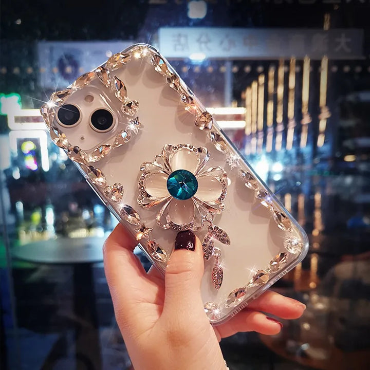 BowLift | Sparkle Shell Diamond Bow iPhone Case