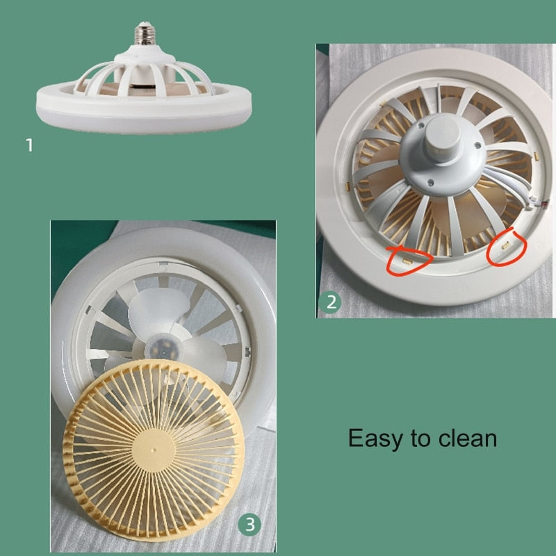 Remote Control Ceiling Fan Lamp | Bowlift