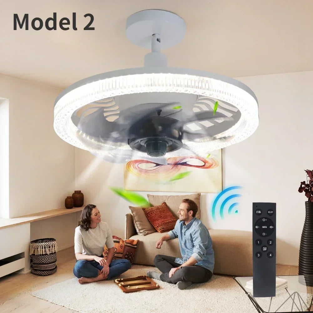 BowLift | 3in1 Remote Control Noise-Free Noise Elegant Fan Lamp