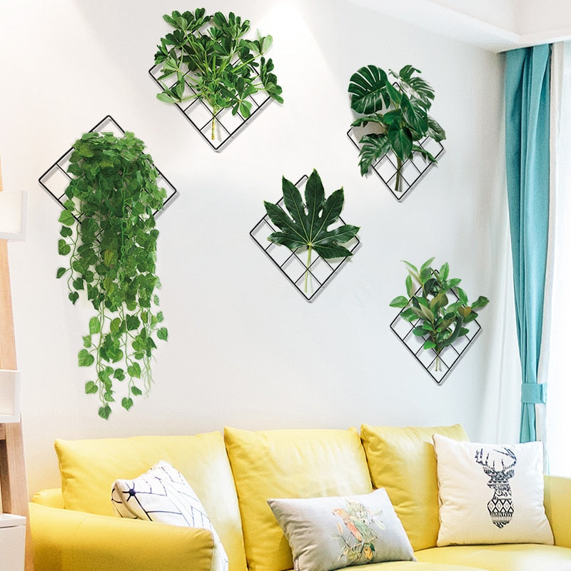 BowLift | 3D Nature Wind Green Plant Wall Sticker