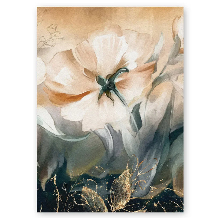 Serene Pastel Petals Floral Abstract Wall Art Fine Art Canvas Prints Modern Botany Pictures For Living Room Dining Room Art Decor | Bowlift