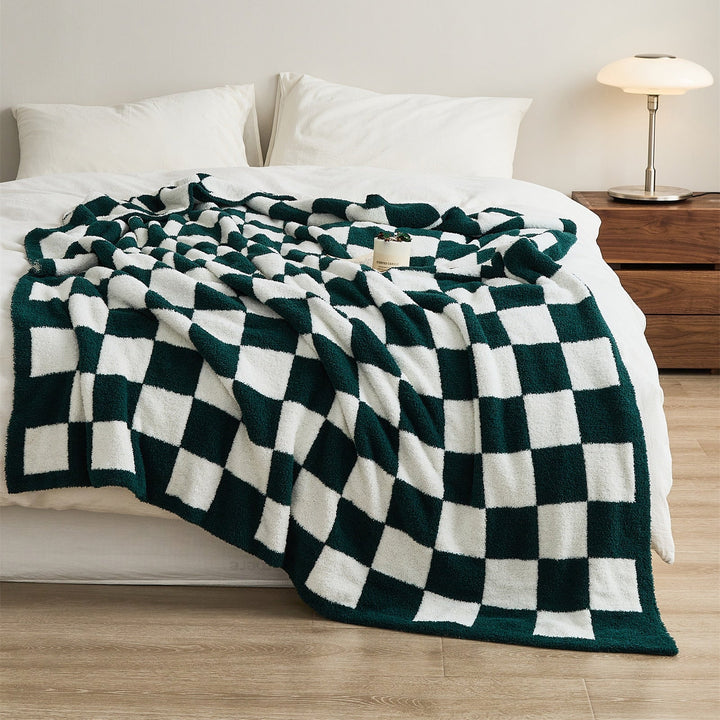 COLOURFUL CHECKERBOARD THROW | Bowlift