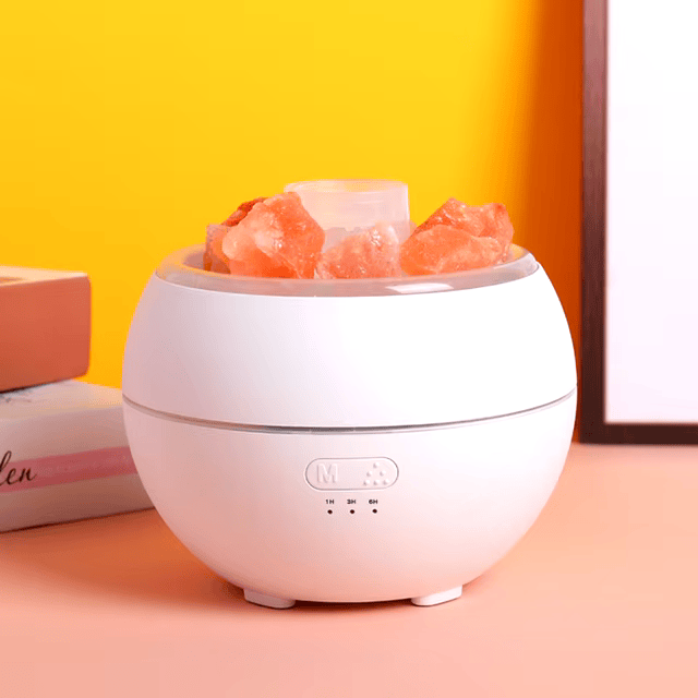 BowLift | Salt Lamp Diffuser - 3-in-1 Essential Oil Diffuser, Himalayan Salt Lamp & Air Humidifier