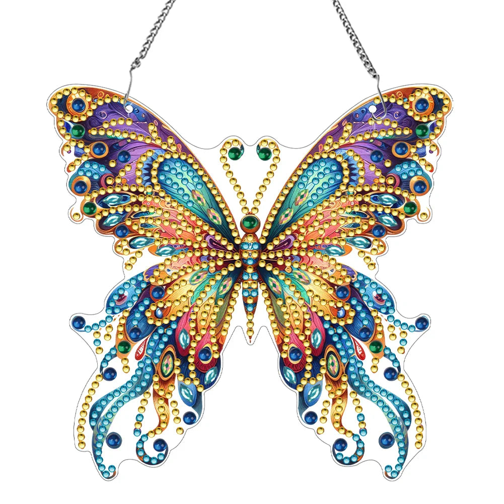 BowLift | Butterfly Pendant | 5D DIY Diamond Painting | Double-Sided Acrylic | Sparkling Window Decoration