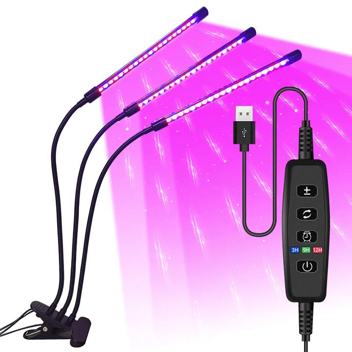 BowLift | LumiPlant LED Plant Light | USB Grow Light | 1–4 Heads | Dimmable with Timer