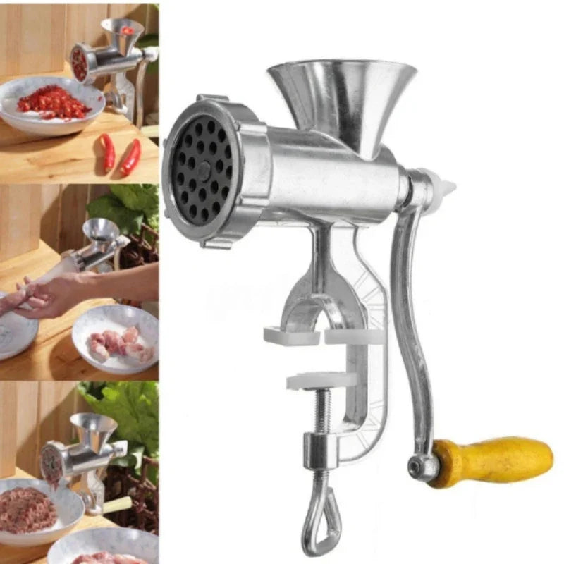 BowLift | Meat Grinder Kraftivo | Manual | Aluminum Alloy | For Ground Meat, Sausages & Dough
