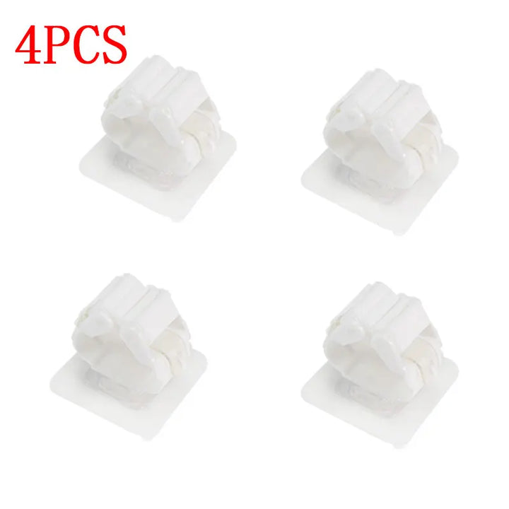 BowLift | Mop holder FixoGrip | Self-adhesive & Waterproof | Wall mount without drilling | Set of 4