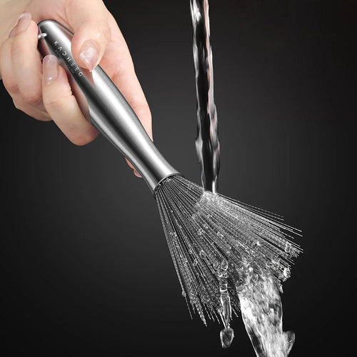 BowLift | Edge Cleaner Long-Handle Pan Brush