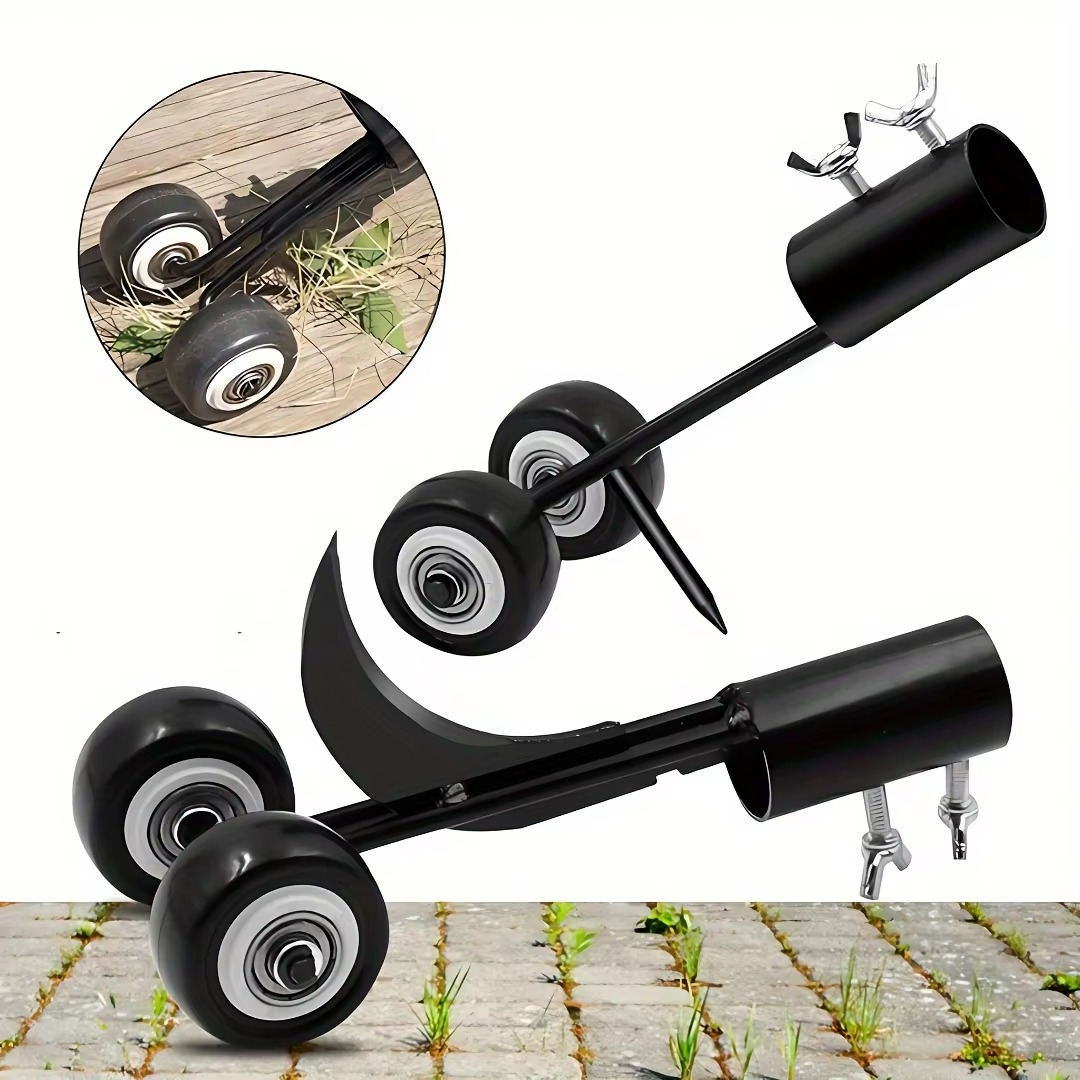 BowLift | Heavy-Duty Metal Weed Remover Roller, No-Bend Crevice and Stair Weed Puller