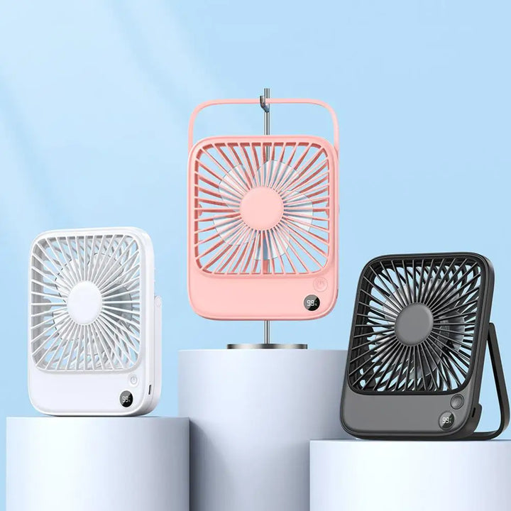 BowLift | MiniVent Power | Table fan with power bank function | 5000mAh battery | 4 speeds & ultra quiet