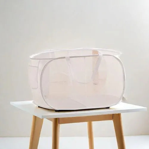 BowLift | Laundry Basket Faltix | Pop-Up Design | With Side Pocket & Reinforced Frame | Single or with Double Separation