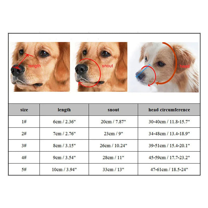 BowLift | Silicone Dog Muzzle – Adjustable Comfort Muzzle for Small to Large Dogs