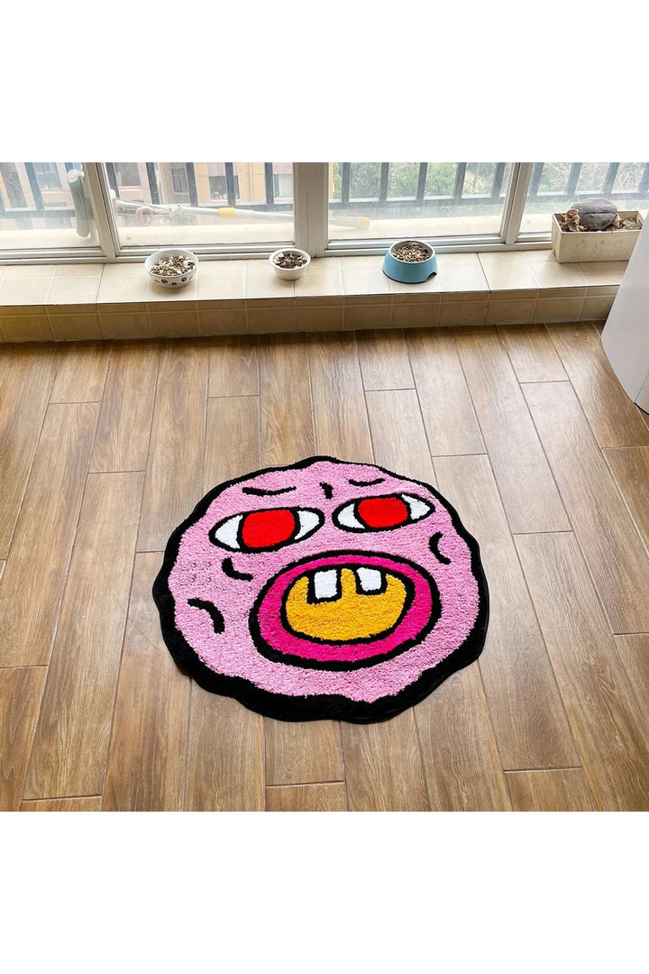 Bomb Pink Cartoon Carpet | Bowlift