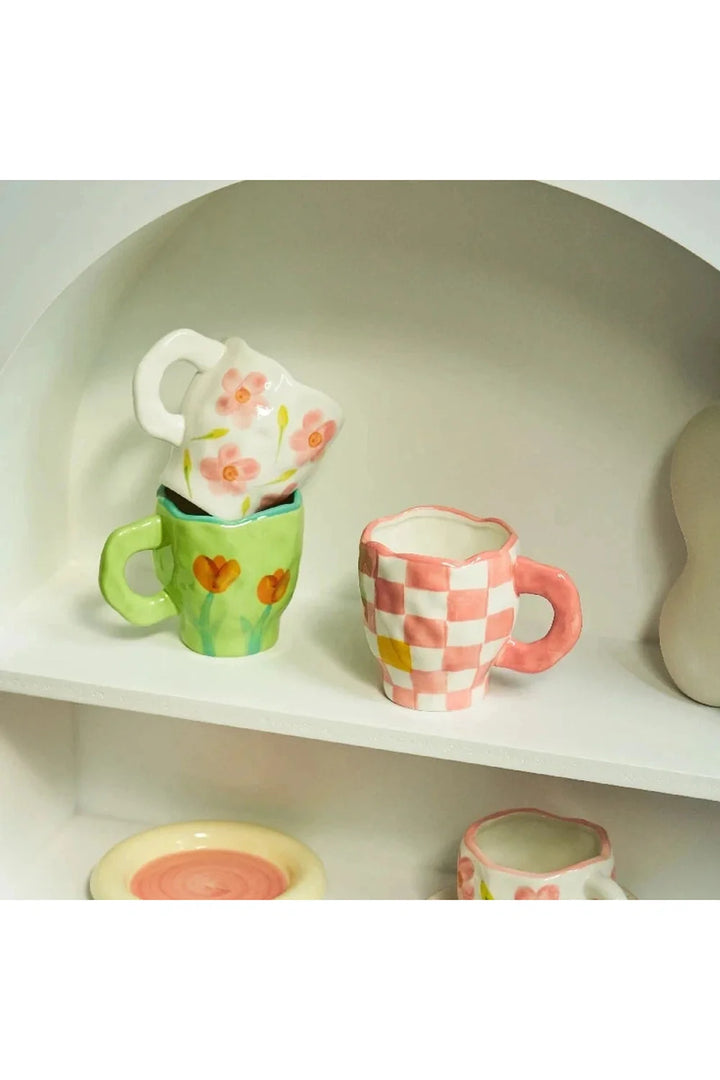 Flower ceramic mug | Bowlift